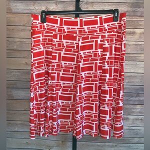 Courtenay Block Pattern A-Line Skirt - Size 2X